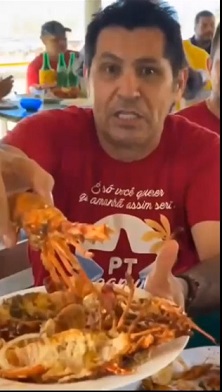 APÓS FARRA DOS GUARDANAPOS DO CABRAL EM PARIS, PT NO CEARÁ PROMOVE FARRA MILIONÁRIA DA LAGOSTA