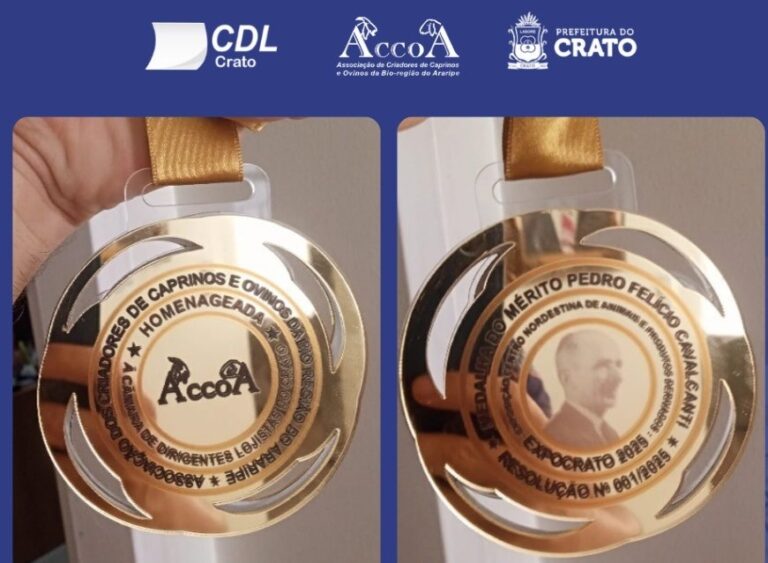 CDL CRATO POR RECONHECIMENTO, RECEBEU CONSAGRAÇÃO DURANTE A EXPOCRATO 2025