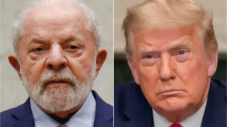 LULA RECUA E PEDE QUE TRUMP REFLITA SOBRE TARIFAÇO PARA O BRASIL