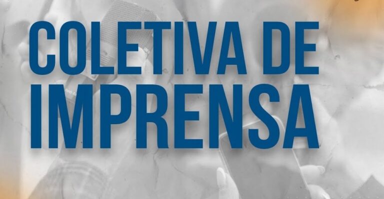 AMANHÃ TEM COLETIVA COM A PRESS NO AUDITÓRIO DO PALÁCIO ALEXANDRE ARRAES