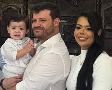 RAFAEL, HERDEIRO DE GUSTAVO BEZERRA E RAISSA, FOI LEVADO À PIA BATISMAL