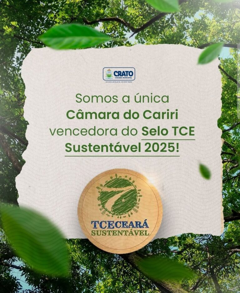 CRATO ÚNICO A RECEBER SELO TCE