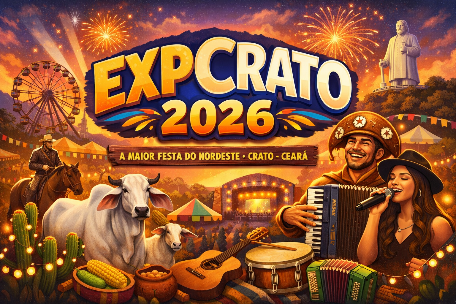 COM 5 LEILÕES, PAVILHÃO DA AGRO E ARENA TEC, EXPOCRATO 2026 SE PREPARA PARA FORTALECER O AGRONEGÓCIO
