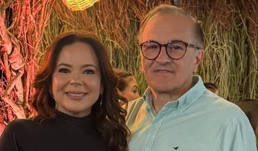 GIOVANNI SAMPAIO E MARCIA ENFEITARAM O CAMAROTE VIP DA EXPOCRATO