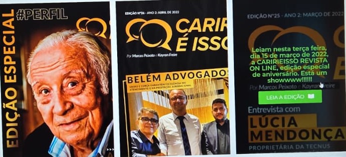 QUE CHIQUE!!!! “CARIRIEISSO REVISTA ON LINE” ESTÁ DE VOLTA.