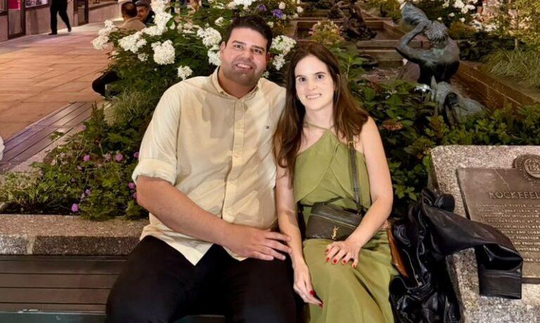 CASAL CRAJUBAENSE ROMMINHO BEZERRA E CAMILA EM TEMPORADA AMERICANA