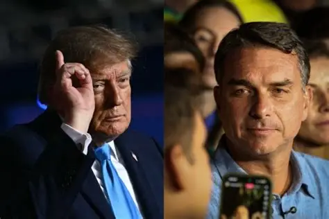 FLÁVIO BOLSONARO ENTRE A SOMBRA DE TRUMP E O IMPASSE DOS DIREITOS TRABALHISTAS